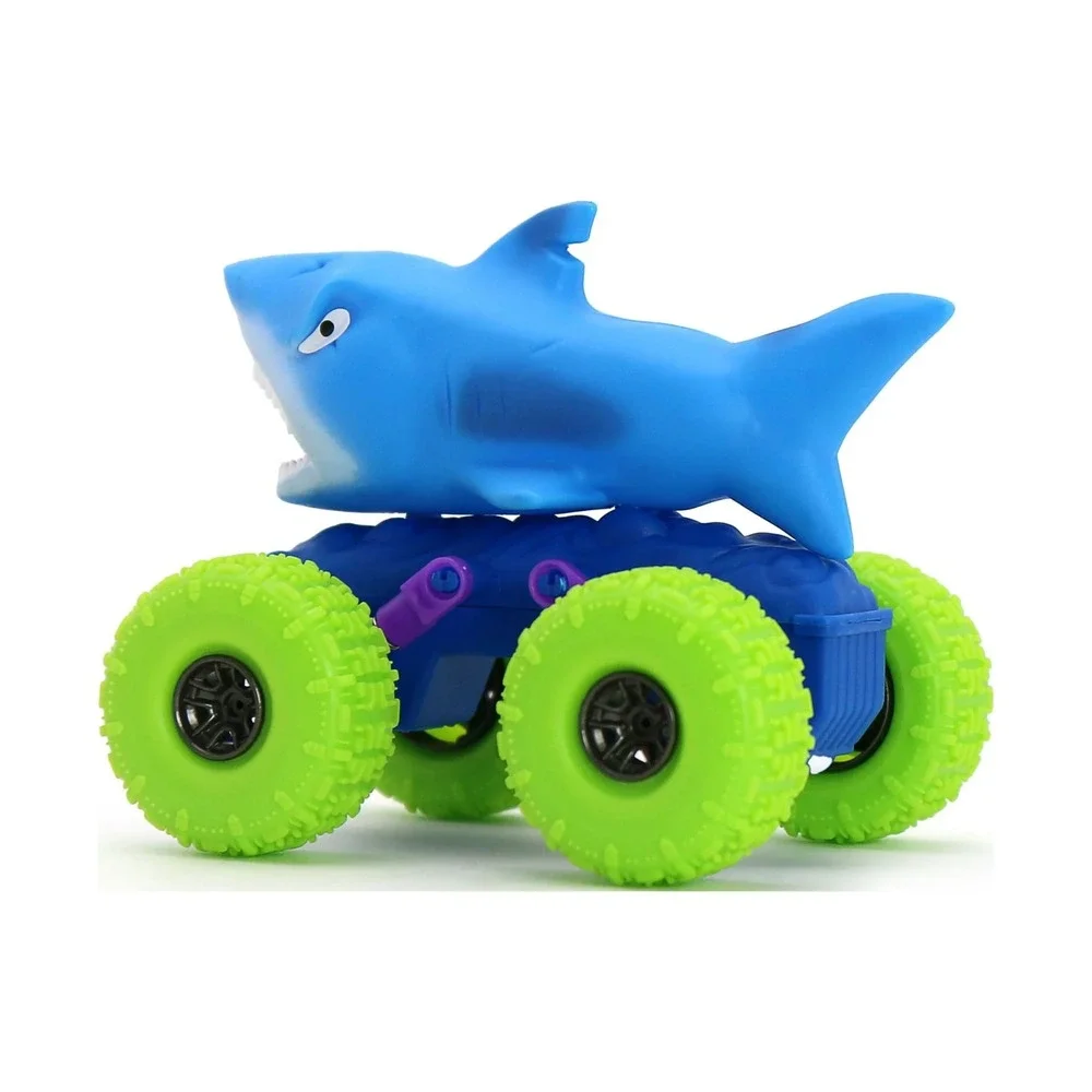 Adventure Force Pull Back Monster Shark Truck‎ & 6 Pack Dino Racers Vehicles NEW